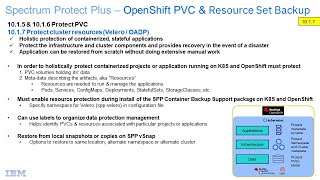 IBM Spectrum Protect Plus 10.1.7.1 OpenShift Backup & Restore for Resources & Persistent Data - Demo