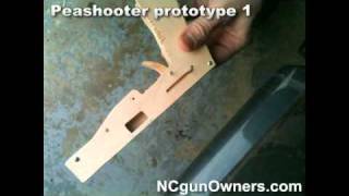 Wooden toy gun prototype #1