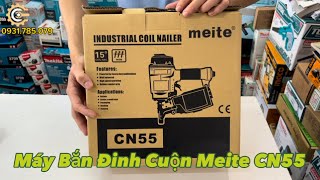 Máy Bắn Đinh Cuộn Pallet Hơi Meite CN55| Pneumatic Coil Pallet Nailer| Công Cụ Máy Móc