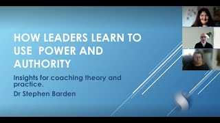 Middlesex seminar  Stephen Barden: How leaders learn to use power and authority