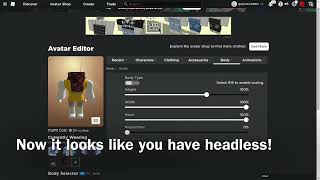 Inexpensive headless glitch?! | Roblox