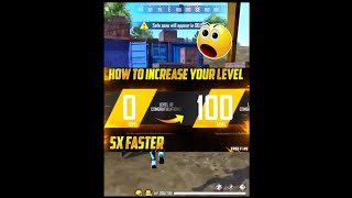 Top 4 Level Up Faster In Free Fire Tricks 2022🤫99% लोग नहीं जानते#shorts