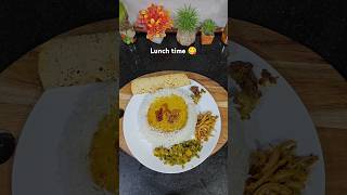 lunch time dal rice#lunch #lunchtime#ytshorts#treanding #cooking#homerecipesbyseema #dalchawal#food