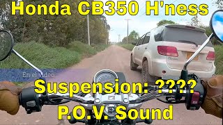 Test Honda CB350 H´ness | Prueba Suspension | P O V  Sound 4K | Bogota Colombia | #Honda