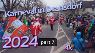 Karneval in Dransdorf 2024, part 7, 4k, Fanfarenzug Rot-Weiß 1985 Vallendar e.V.