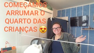 COMEÇAMOS A ARRUMAR O QUARTO DO ISAC E DO ASAF.