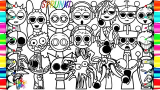 Phase 1 VS Phase 2 VS Phase 3 in Incredibox Sprunki / Coloring Page / NCS Music