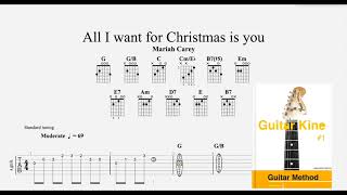 All I Want For Christmas Is You Guitar Cover Mariah Carey 🎸|Tabs + Chords|