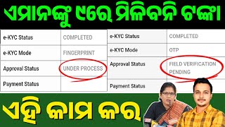 ଏହି ମହିଳାମାନେ ୯ ରେ ପାଇବେନି ଟଙ୍କା❌ Subhadra Yojana Under Process/Subhadra Field Verification Pending