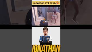 @JONATHANGAMINGYT  1v4 iQOO souL 🔥 l Dhol emote 💀l #godlike #shorts #jonathangaming