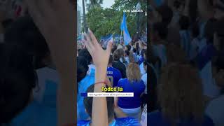 El banderazo por la selección en Miami