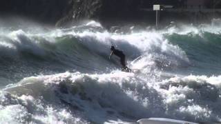 Motocyklem po Europie 2011 -  surfing - plaża w Levanto - Liguria - Włochy