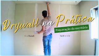 Como fazer ACABAMENTO EM DRYWALL | Preparação das JUNTAS