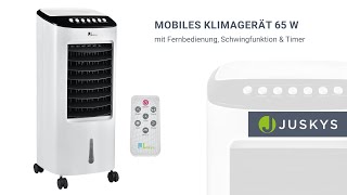 Mobiles Klimagerät 65 W - Fernbedienung, Schwingfunktion & Timer JUSKYS