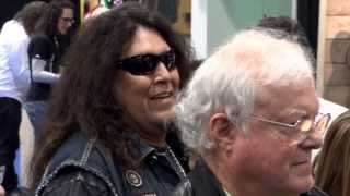 Chuck Billy meets up with Kerry King NAMM Show 2014 Anaheim California