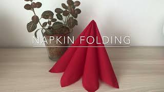 Dekoracija od salvete - školjka brzo i jednostavno | napkin folding SEASHELL fast & easy