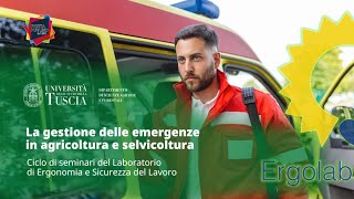 🖥️ WEBINAR | LA GESTIONE DELLE EMERGENZE IN AGRICOLTURA E SELVICOLTURA