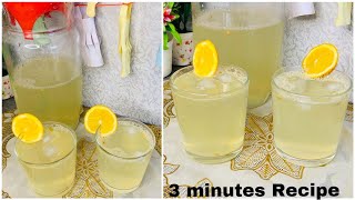 Healthy Lemon Drink Recipe // Only 3 minutes Recipe // Ramzan Special drink // Everydayfood