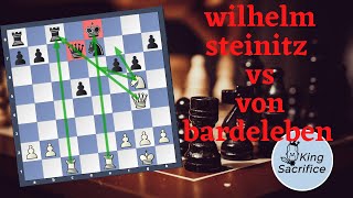 A Masterpiece by Wilhelm Steinitz VS Von Bardeleben 1895