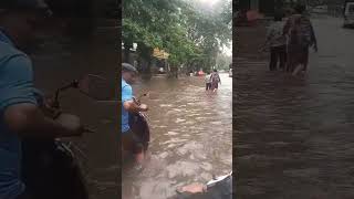 Mahalaxmi Temple Road Adajan Surat| #trending #suratcity #rain