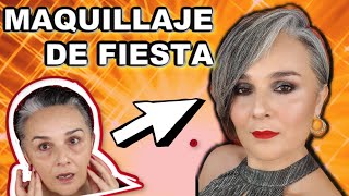 MAQUILLAJE PARA FIESTA PIEL MADURA+AHUMADO CLÁSICO