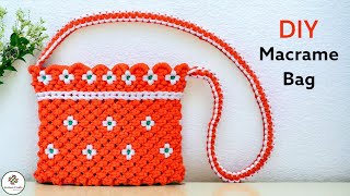 Macrame Sling Bag Tutorial 💝