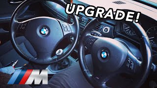 BMW M SPORT STEERING WHEEL UPGRADE (BMW 3 Series E90)