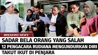 DISAKSIKAN DEDI MULYADI 12 PENGACARA IPTU RUDIANA SIANG INI MENGUNDURKAN DIRI SADAR BELA ORANG SALAH