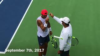 Rafael Nadal LIVE Private Practice@US OPEN '17