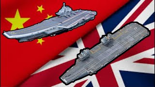 Britain HMS Queen Elizabeth VS China Shandong /Aircraft Carrier Comparison 英国伊丽莎白女王号对比中国山东航母 谁更胜一筹？