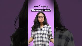 Other Ways To Say ‘I Have No Choice’ In English #learnenglish #speakenglish #esl #englishwithananya