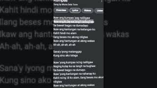 Listening to Kumpas by: Moira Dela Torre