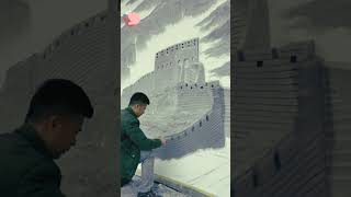 Creating NYC's Most Stunning Plaster Artwork: Building the Great Wall of China #plaster #art #wow