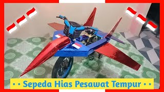 Cara membuat sepeda hias dari kardus