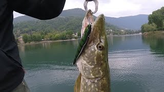 Pesca al lago di Endine - Traina al luccio dal pedalò