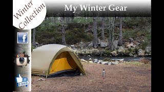 My winter gear. wild camping, winter camping, bushcraft