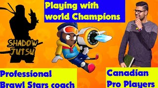 How do PRO Players Play?! Playing With The Best Coaches in Brawl Stars ShadowJutsu and Portal!