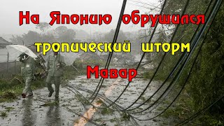 На западные префектуры Японии обручился тропический шторм «Мавар»