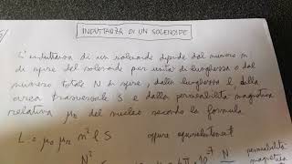 Induzione Elettromagnetica 1: Induttanza di un solenoide