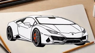 "Sketch a Lamborghini Huracan: Beginner’s Car Drawing"