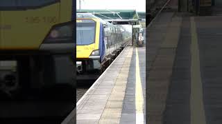 195106 wizzes through Salwick - probably  Lancashire's least used station