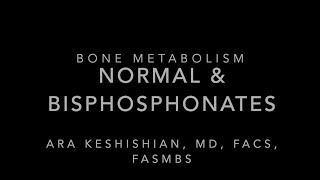 Osteoporosis and Bisphophonates