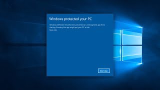 How to Turn off the SmartScreen in Windows 10