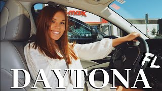 daytona day in my life - beach, shopping, lunch + mini makeup haul!