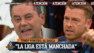 TOMÁS RONCERO, INDIGNADÍSIMO,CON RAZÓN, POR LOS ROBOS ARBITRALES AL REAL MADRID POR LA MAFIA CULERDA