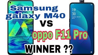 Samsung galaxy M40 vs oppo F11 Pro speed test and camera comparison