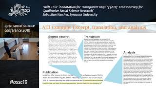 OSSC19: Sebastian Karcher | Annotation for Transparent Inquiry (ATI)