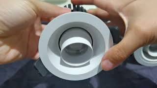 Lipal round adjustable trimmed downlight  single face ring  D3075 D3095 series