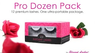 Pro Dozen Pack by Elegant Lashes