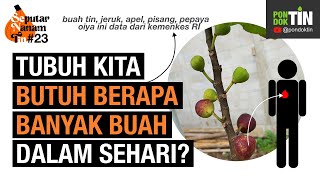 TAU KAH KAMU? TUBUH KITA BUTUH ASUPAN BUAH SETIAP HARI BERAPA BANYAK SIH? Nah kalau buah tin gmn?